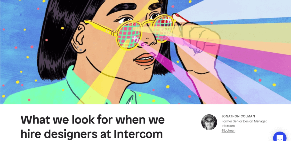 Screenshot of article's header on Inside Intercom website