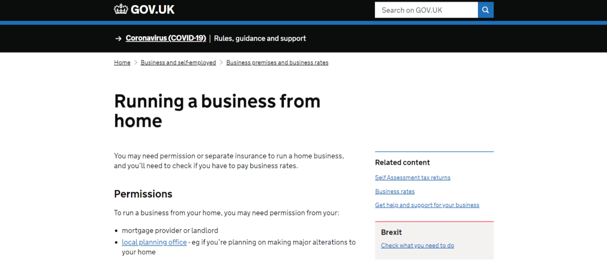 GOV.UK website screenshot