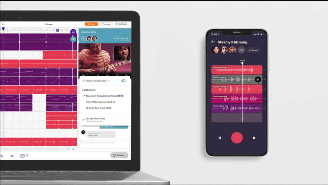 Spotify’s Soundtrap Capture app screenshot