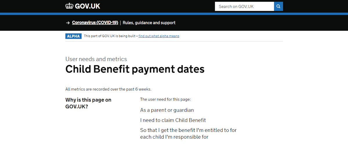 GOV.UK website screenshot